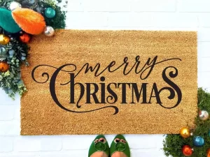 Merry Christmas doormat