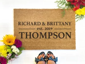 Newlywed Doormat Personalized