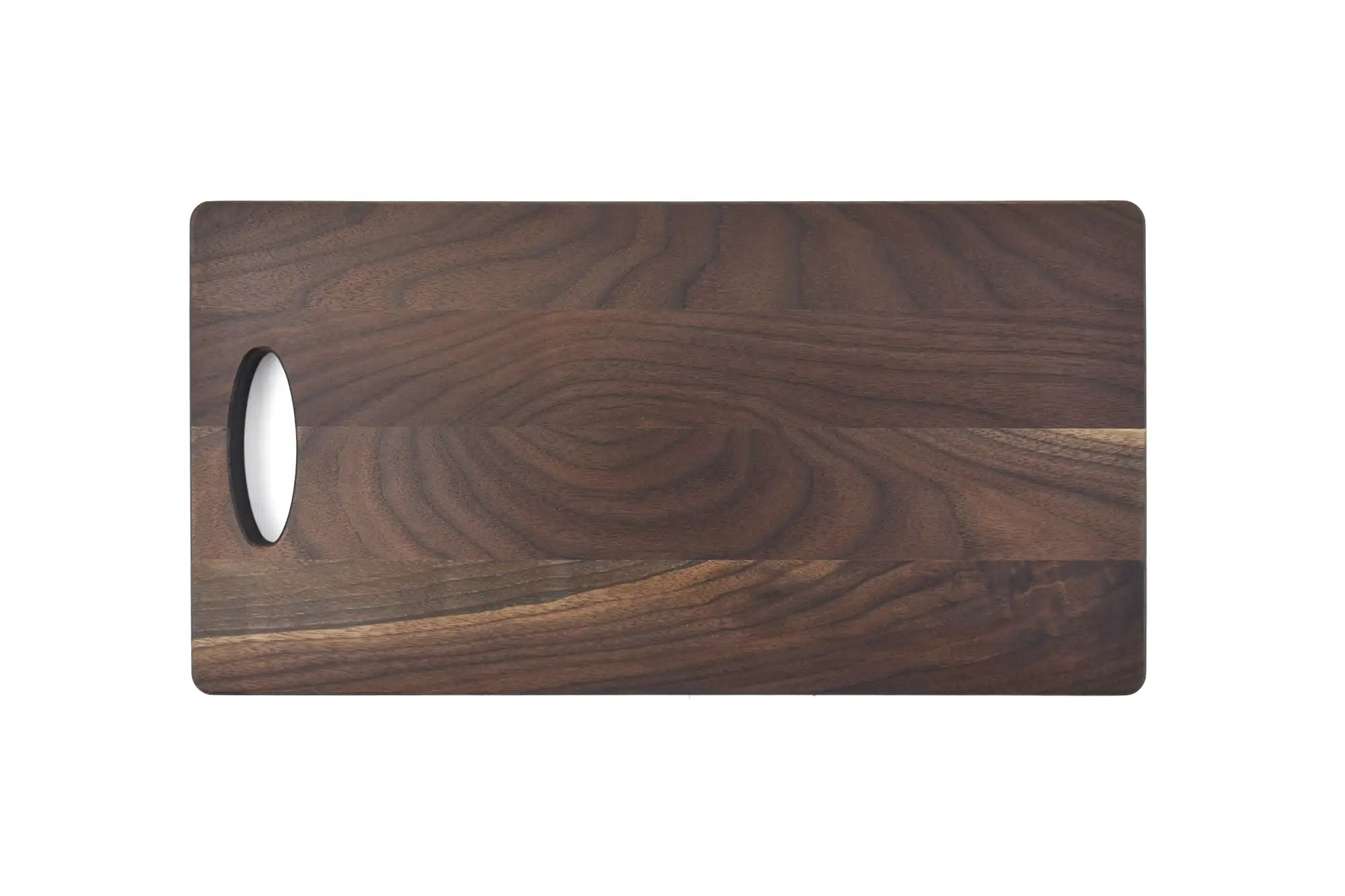 Walnut Cutting Board With Juice Groove and handle - Image 3