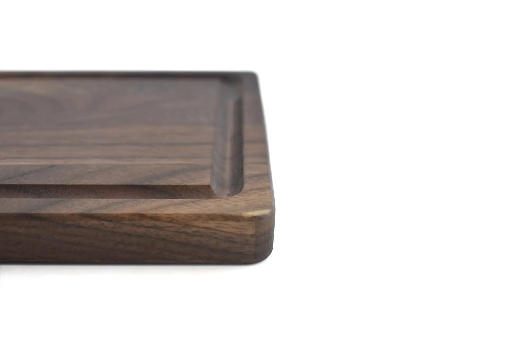 Walnut Cutting Board With Juice Groove and handle - Image 5