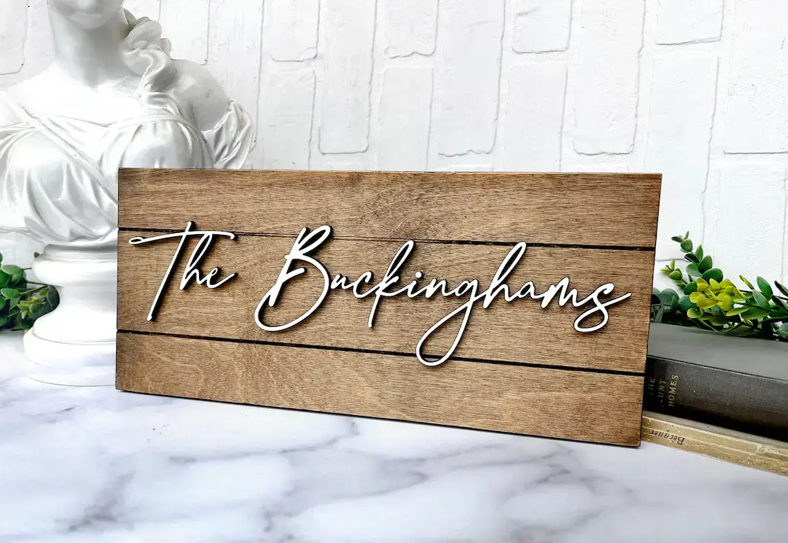 Custom family sign
