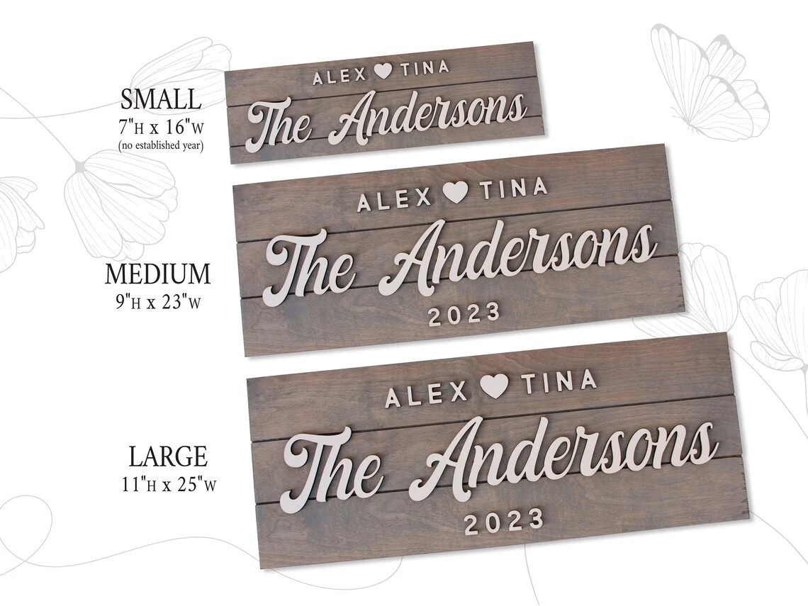Personalized Family Name Sign - Image 3
