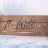 Personalized Family Last Name Sign,